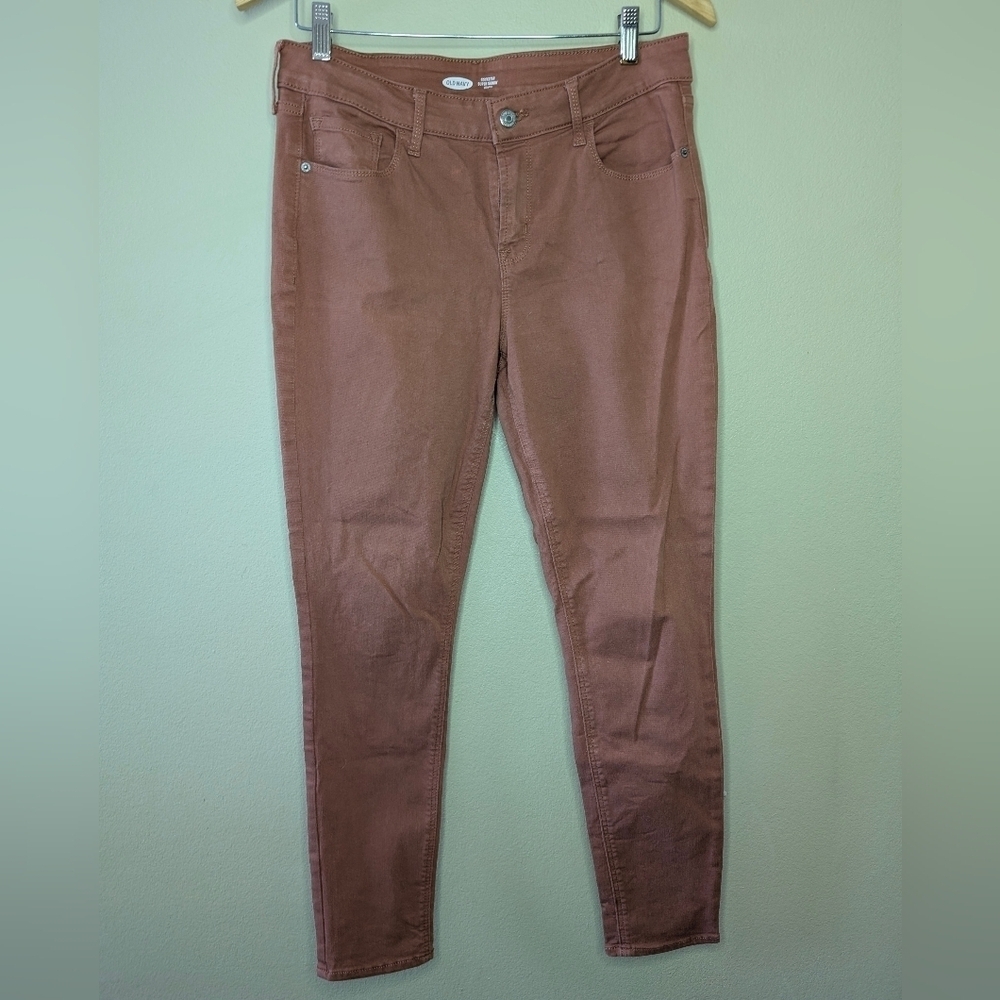 Old Navy Rockstar Super Skinny Jeans in Orange Size 12